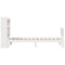 vidaXL Bookcase Bed without Mattress White 90x200cm Solid Wood Pine