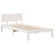 vidaXL Bookcase Bed without Mattress White 90x200cm Solid Wood Pine