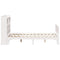 vidaXL Bookcase Bed without Mattress White 140x200cm Solid Wood Pine