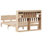 vidaXL Bookcase Bed without Mattress 160x200cm Solid Wood Pine