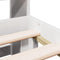 vidaXL Bookcase Bed without Mattress White 160x200cm Solid Wood Pine