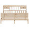 vidaXL Bookcase Bed without Mattress 180x200 cm Super King Solid Wood Pine