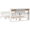 vidaXL Bookcase Bed without Mattress White 180x200 cm Super King Solid Wood Pine