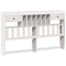 vidaXL Bookcase Bed without Mattress White 180x200 cm Super King Solid Wood Pine