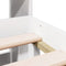 vidaXL Bookcase Bed without Mattress White 180x200 cm Super King Solid Wood Pine