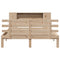 vidaXL Bookcase Bed without Mattress 120x190 cm Small Double Solid Wood Pine