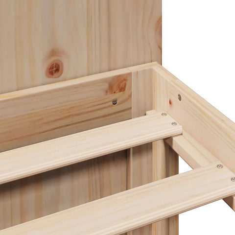 vidaXL Bookcase Bed without Mattress 120x190 cm Small Double Solid Wood Pine