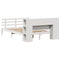 vidaXL Bookcase Bed without Mattress White 120x190 cm Small Double Solid Wood Pine