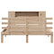 vidaXL Bookcase Bed without Mattress 140x190cm Solid Wood Pine