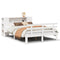 vidaXL Bookcase Bed without Mattress White 140x190cm Solid Wood Pine
