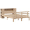 vidaXL Bookcase Bed without Mattress 120x200cm Solid Wood Pine