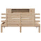 vidaXL Bookcase Bed without Mattress 120x200cm Solid Wood Pine