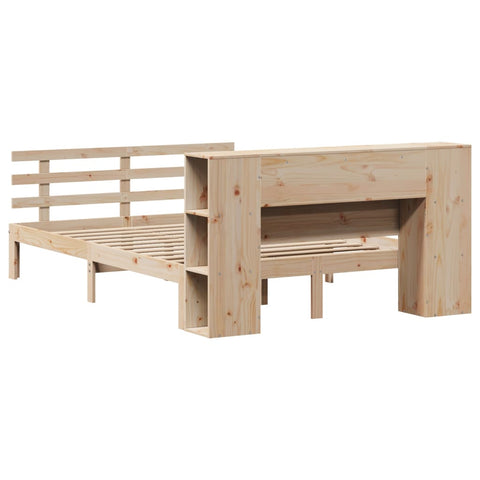 vidaXL Bookcase Bed without Mattress 120x200cm Solid Wood Pine
