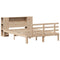 vidaXL Bookcase Bed without Mattress 150x200 cm King Size Solid Wood Pine