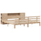 vidaXL Bookcase Bed without Mattress 180x200 cm Super King Solid Wood Pine