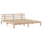 vidaXL Bookcase Bed without Mattress 180x200 cm Super King Solid Wood Pine