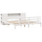 vidaXL Bookcase Bed without Mattress White 180x200 cm Super King Solid Wood Pine