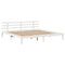 vidaXL Bookcase Bed without Mattress White 180x200 cm Super King Solid Wood Pine