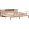 vidaXL Bookcase Bed without Mattress 200x200cm Solid Wood Pine