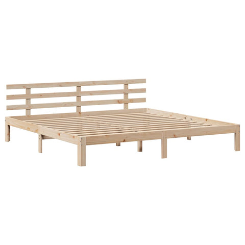 vidaXL Bookcase Bed without Mattress 200x200cm Solid Wood Pine