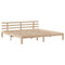 vidaXL Bookcase Bed without Mattress 200x200cm Solid Wood Pine