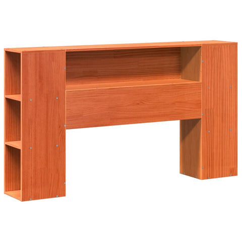 vidaXL Bookcase Bed without Mattress Wax Brown 120x190 cm Small Double Solid Wood Pine