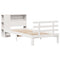 vidaXL Bookcase Bed without Mattress White 75x190 cm Small Single Solid Wood Pine