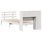 vidaXL Bookcase Bed without Mattress White 75x190 cm Small Single Solid Wood Pine