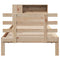 vidaXL Bookcase Bed without Mattress 90x190 cm Single Solid Wood Pine