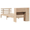 vidaXL Bookcase Bed without Mattress 90x190 cm Single Solid Wood Pine