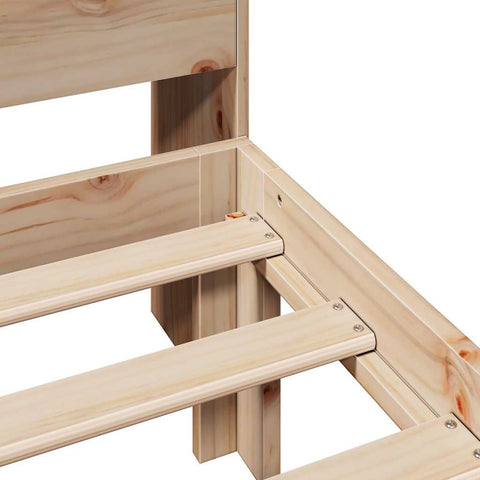 vidaXL Bookcase Bed without Mattress 90x190 cm Single Solid Wood Pine