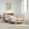 vidaXL Bookcase Bed without Mattress 90x190 cm Single Solid Wood Pine