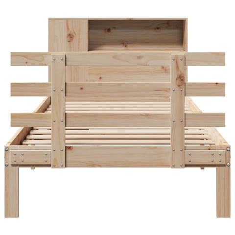 vidaXL Bookcase Bed without Mattress 100x200cm Solid Wood Pine