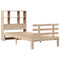 vidaXL Bookcase Bed without Mattress 90x190 cm Single Solid Wood Pine