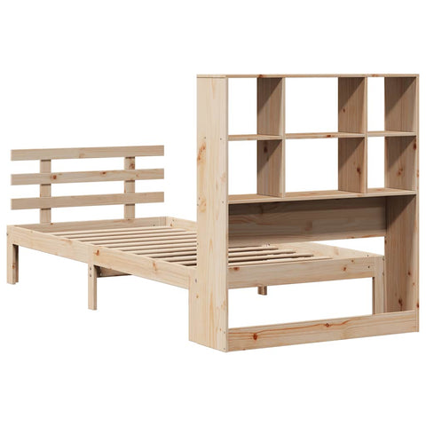 vidaXL Bookcase Bed without Mattress 90x190 cm Single Solid Wood Pine