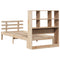 vidaXL Bookcase Bed without Mattress 90x190 cm Single Solid Wood Pine