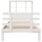 vidaXL Bookcase Bed without Mattress White 90x190 cm Single Solid Wood Pine