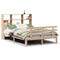vidaXL Bookcase Bed without Mattress 120x190 cm Small Double Solid Wood Pine