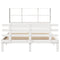 vidaXL Bookcase Bed without Mattress White 120x190 cm Small Double Solid Wood Pine