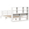 vidaXL Bookcase Bed without Mattress White 120x190 cm Small Double Solid Wood Pine