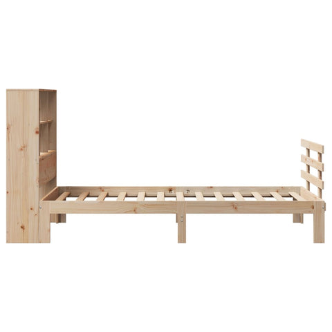 vidaXL Bookcase Bed without Mattress 90x200cm Solid Wood Pine