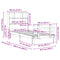 vidaXL Bookcase Bed without Mattress 90x200cm Solid Wood Pine