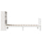 vidaXL Bookcase Bed without Mattress White 90x200cm Solid Wood Pine