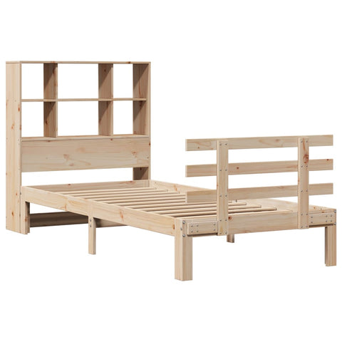 vidaXL Bookcase Bed without Mattress 100x200cm Solid Wood Pine