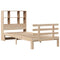 vidaXL Bookcase Bed without Mattress 100x200cm Solid Wood Pine