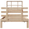 vidaXL Bookcase Bed without Mattress 100x200cm Solid Wood Pine