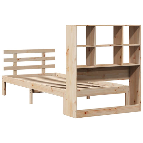 vidaXL Bookcase Bed without Mattress 100x200cm Solid Wood Pine