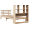 vidaXL Bookcase Bed without Mattress 100x200cm Solid Wood Pine