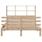 vidaXL Bookcase Bed without Mattress 120x200cm Solid Wood Pine