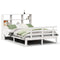 vidaXL Bookcase Bed without Mattress White 120x200cm Solid Wood Pine